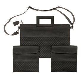 Talis & Tefillin Bag 3 pc. with Handles - Black