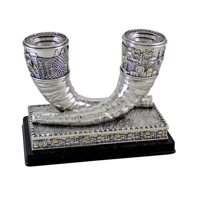 "Shofar" Candlesticks