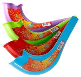 Shofar Plastic Assorted Colors