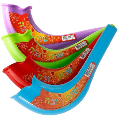 Shofar Plastic Assorted Colors