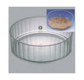 Matzah Box Lucite Round - Large