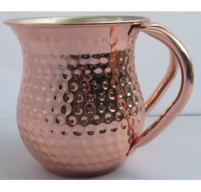 Washcup Copper Hammered