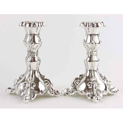 Candlesticks Pair Silverplated