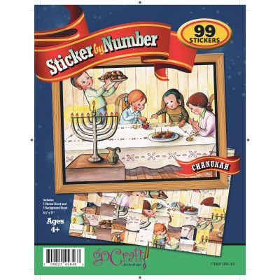 Chanukah Sticker By Number