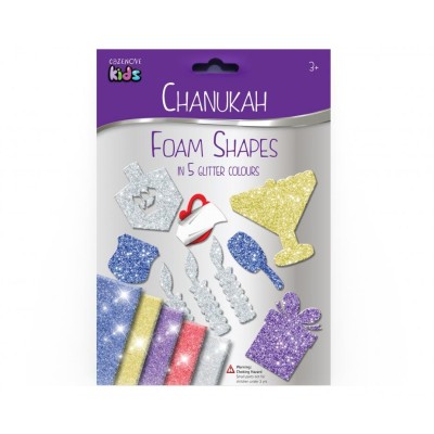 Chanukah Glitter Foam Shapes