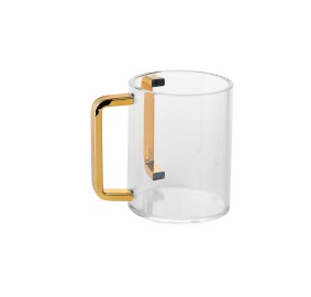 Wash Cup Lucite Gold Handles