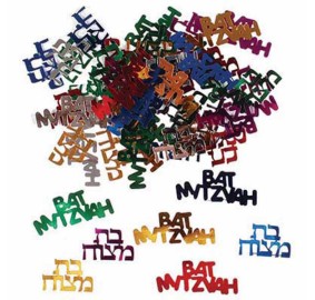 Bat Mitzvah Confetti - Multicolored