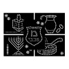 Chanukah Dotty Sticker Art