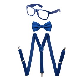 Kids Suspender Set Blue