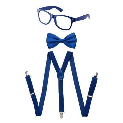 Kids Suspender Set Blue