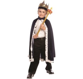 King's Robe - Navy with Crown