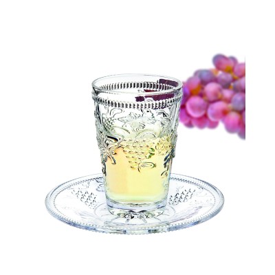 Kiddush Cup Crystal w/Saucer