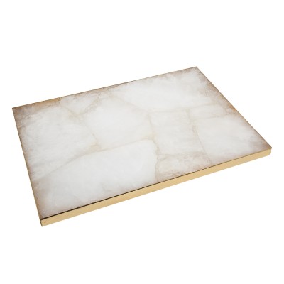 White Agate Challah Board