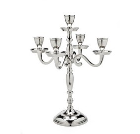 Candelabra 5 Branch Nickel