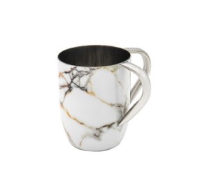 Washcup Stainless Steel Marbled