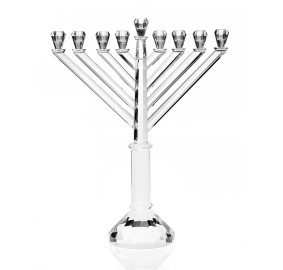 Crystal "Rambam" Menorah