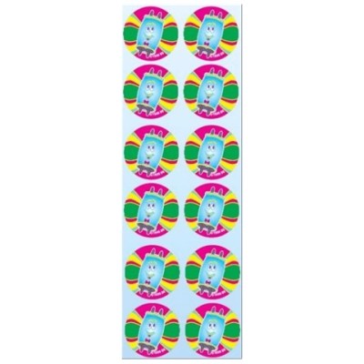 Torah Smiley Circle Stickers