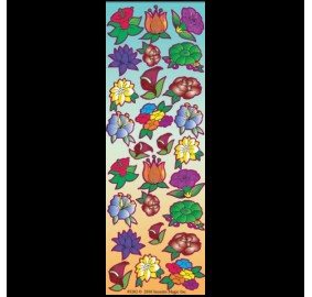 Stickers Flowers 6 Sheets