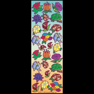 Stickers Flowers 6 Sheets