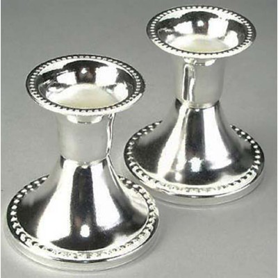 Small Silver Plated Candlesticks