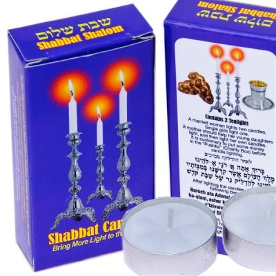 Shabbat Tea Lights (2) for outreach