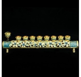 Menorah Enameled & Jeweled