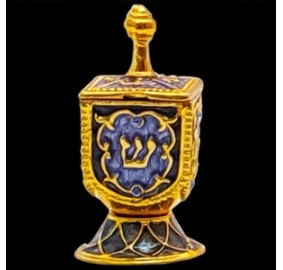 Pewter Jeweled Dreidel