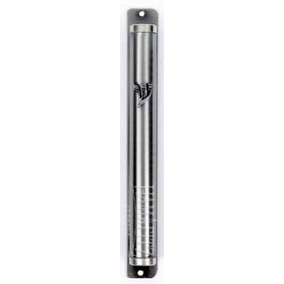 Rodium Mezuzah Case 12 Cm