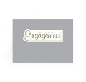 Engagement Greeting Card - Handmade