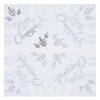 Chanukah Silver Foiled Napkins