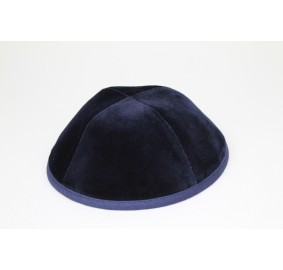 Kippah Navy Velvet