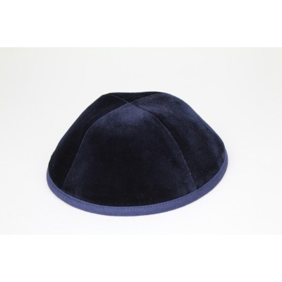 Kippah Navy Velvet