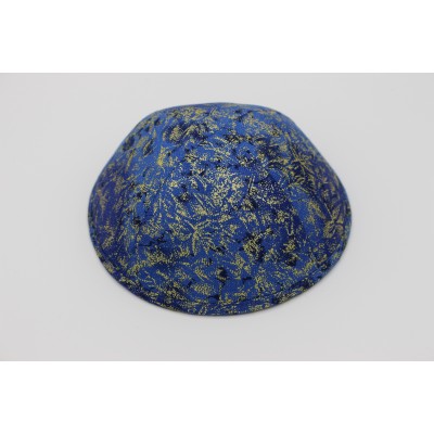 Kippah Blue Brush