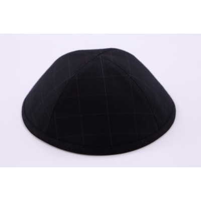Kippah Black Checker