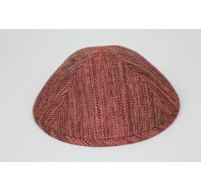 Kippah Burgundy Gold