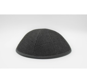 Kippah Black Burlap