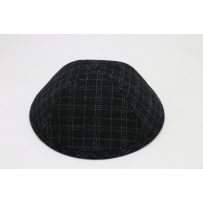 Kippah Black Check