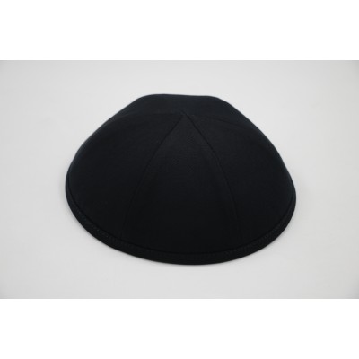 Kippah Black Cotton 6pt