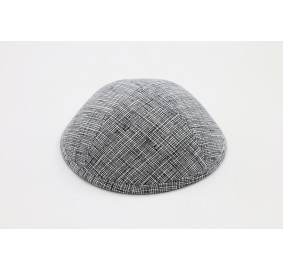 Kippah Black Grid