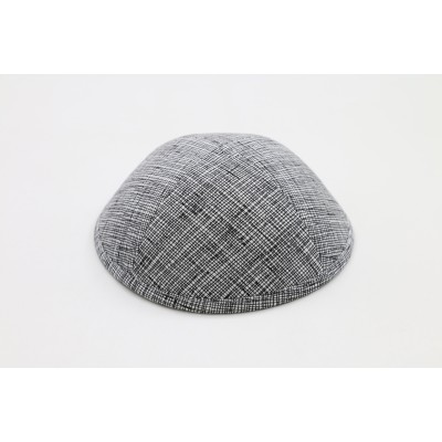 Kippah Black Grid