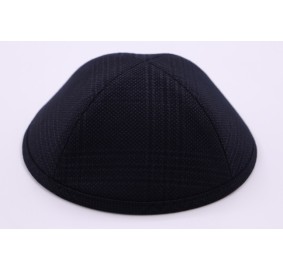 Kippah Black Plaid