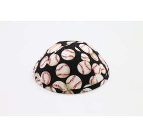 Kippah Baseball Black