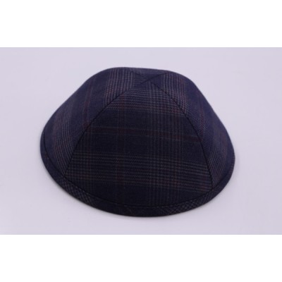 Kippah Blue Tartan