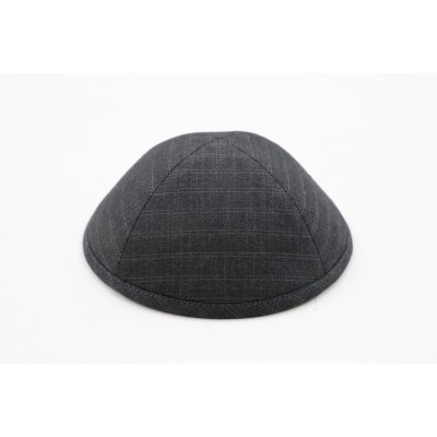 Kippah Charcoal Check