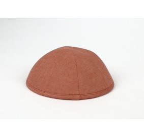 Kippah Coral Linen