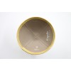 Kippah Gold Leather