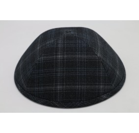 Kippah Grey Plaid Suiting