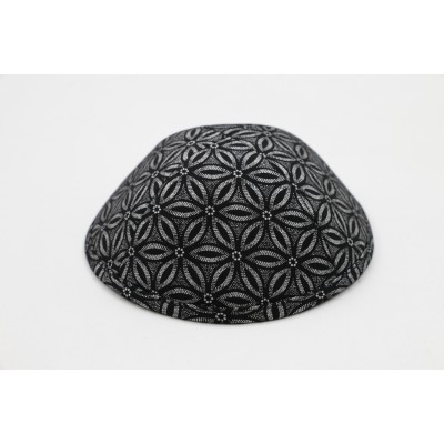 Kippah Geo Silver