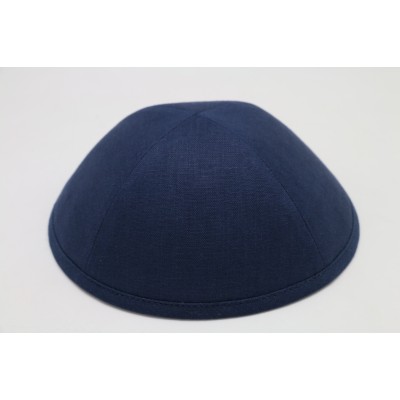 Kippah Navy Linen