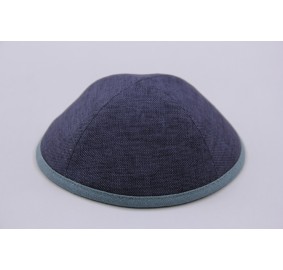 Kippah Linen Sea Green Rim